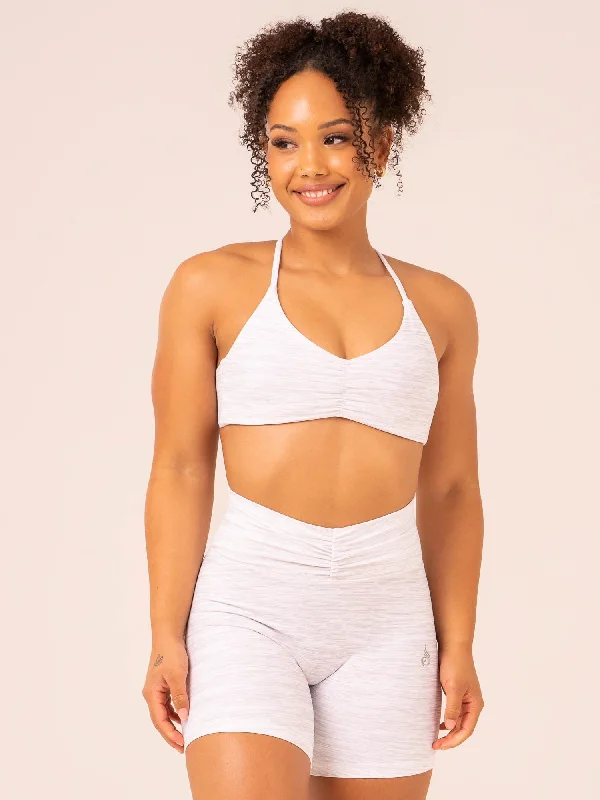 Tempo Sports Bra - Snow Grey Marl Ultra-Light Bra