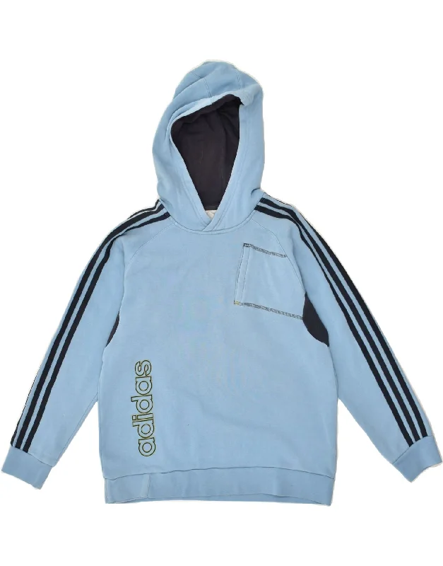 ADIDAS Womens Graphic Hoodie Jumper Size 32/34 XS Blue Cotton Hoodie with V-Neck Classic Versatile ADIDAS Womens Graphic Hoodie Jumper Size 32/34 XS Blue Cotton Hoodie with V-Neck Classic Versatile