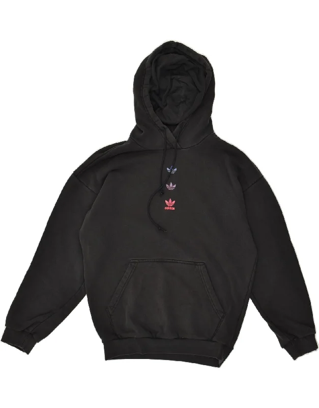 ADIDAS Womens Graphic Hoodie Jumper UK 6 XS Navy Blue Cotton Hoodie with Snap Buttons Easy Quick ADIDAS Womens Graphic Hoodie Jumper UK 6 XS Navy Blue Cotton Hoodie with Snap Buttons Easy Quick