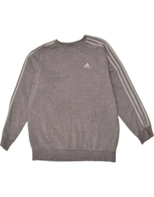 ADIDAS Womens Oversized Sweatshirt Jumper UK 12-14 Medium Grey Cotton Hoodie with Turtle Neck Cozy Winter ADIDAS Womens Oversized Sweatshirt Jumper UK 12-14 Medium Grey Cotton Hoodie with Turtle Neck Cozy Winter