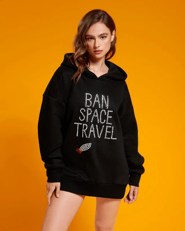 BB x Ashish Ban Space Travel Hoodie Hoodie with Hem Lace Feminine Delicate