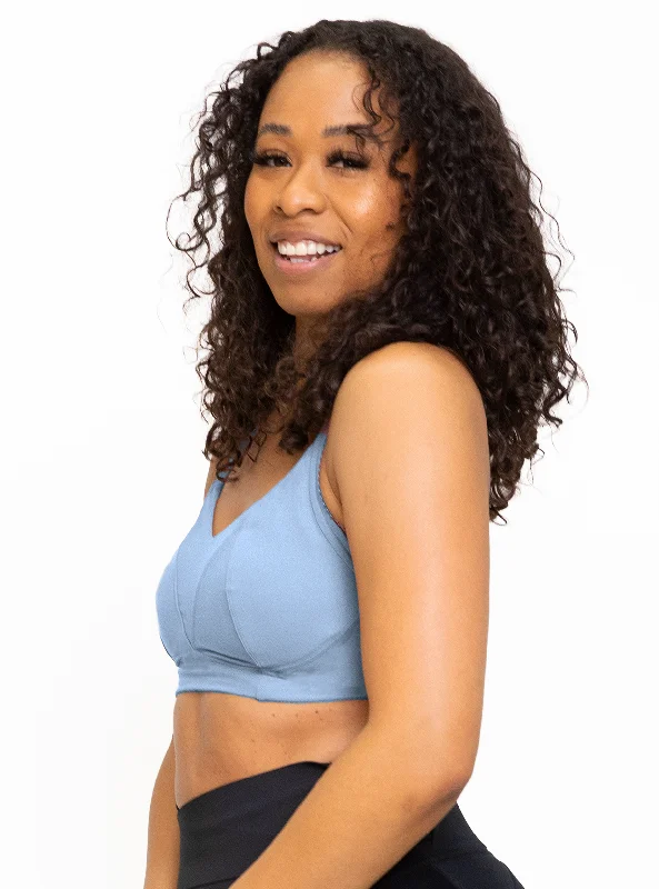BERGEN LACE TRIM BRA-Faded Denim Trendy Lace Bra