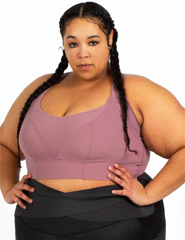 BERGEN LACE TRIM BRA-Soft Grape Full Coverage Bralette