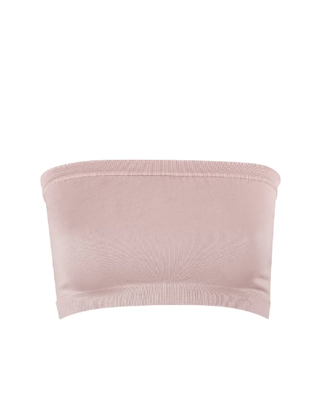 CAPTIVATING Bandeau Bra Top | Blush Soft Strapless Bra