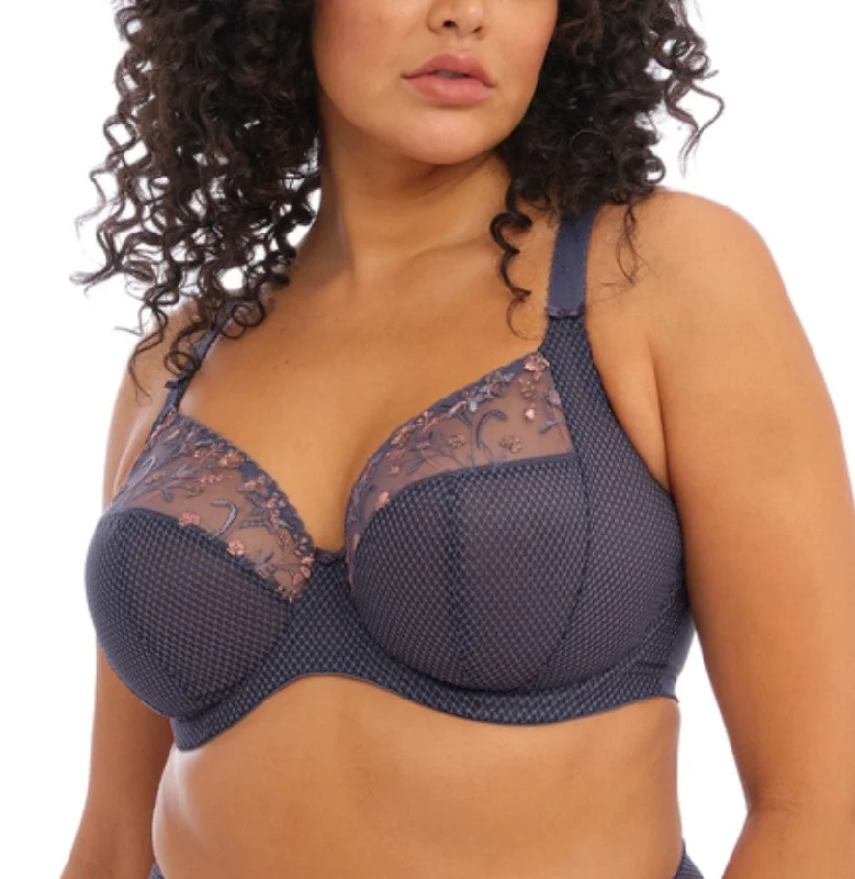 Charley EL4380 - Plunge Bra - Storm Comfortable Lace Bralette
