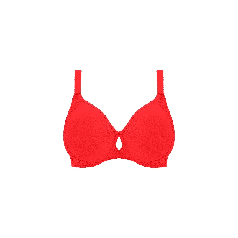 Charley EL4383 - Moulded Spacer Bra - FASHION Color: Salsa Stylish Lace Bralette