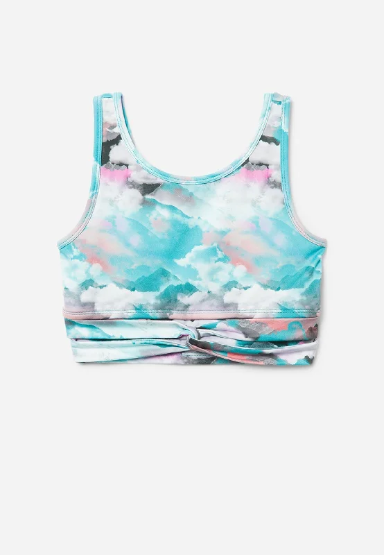 Collection X by Justice Tie-Dye Sports Bra Elegant Lace Bralette