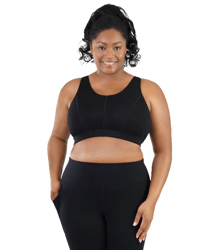 Comfort Support Back Clasp Plus Size Sports Bra Breathable Full Coverage