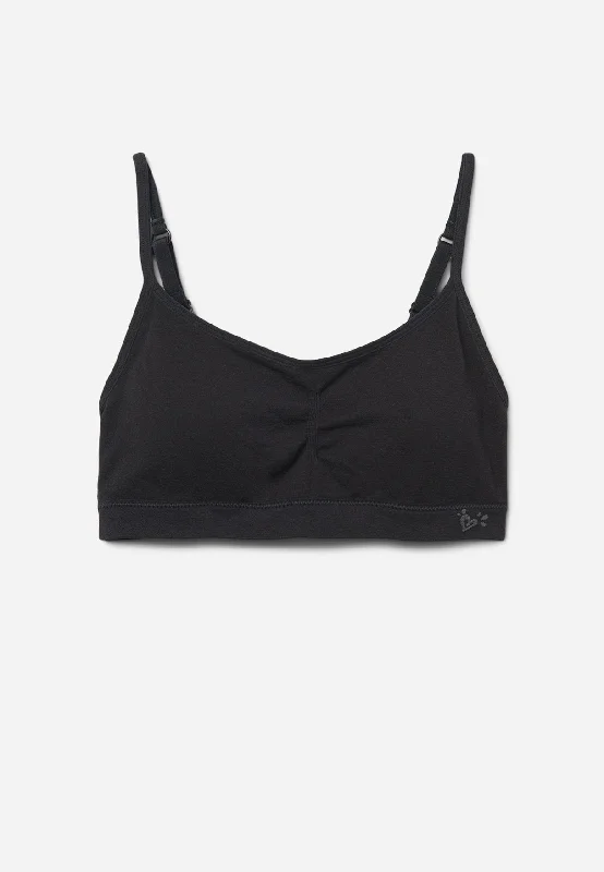 Ruched Wireless Bra Chic Lace Underwear