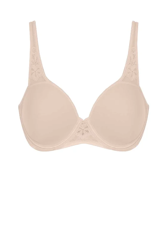 Elbrina Lace Trim Underwire Bra, Nude Trendy Sports Bra