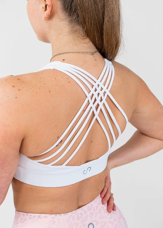 Essential Strappy Bra 1.0 | White Stylish Lace Bralette