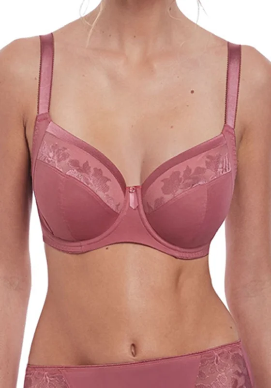 Fantasie Illusion Side Support Bra, Rose Pink Lightweight Cotton Bra