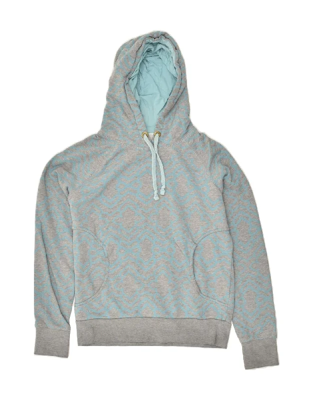 FAT FACE Womens Hoodie Jumper UK 12 Medium Grey Cotton Hoodie with Patch Decorative Personalized FAT FACE Womens Hoodie Jumper UK 12 Medium Grey Cotton Hoodie with Patch Decorative Personalized