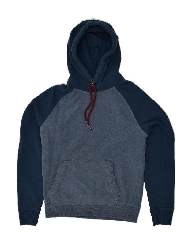 FAT FACE Womens Hoodie Jumper US 6 XS Navy Blue Colourblock Cotton Hoodie with Button Placket Classic Preppy FAT FACE Womens Hoodie Jumper US 6 XS Navy Blue Colourblock Cotton Hoodie with Button Placket Classic Preppy