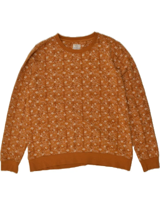 FAT FACE Womens Sweatshirt Jumper UK 16 Large Beige Floral Cotton Hoodie with Lace Feminine Delicate FAT FACE Womens Sweatshirt Jumper UK 16 Large Beige Floral Cotton Hoodie with Lace Feminine Delicate