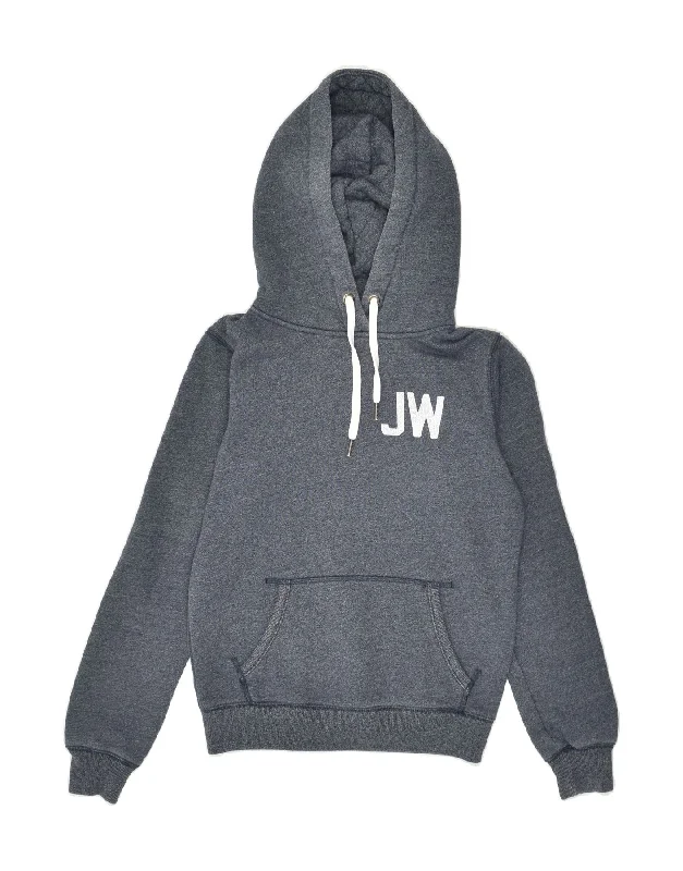 JACK WILLS Womens Graphic Hoodie Jumper UK 8 Small Navy Blue Cotton Hoodie with Color Block Contrast Stylish JACK WILLS Womens Graphic Hoodie Jumper UK 8 Small Navy Blue Cotton Hoodie with Color Block Contrast Stylish