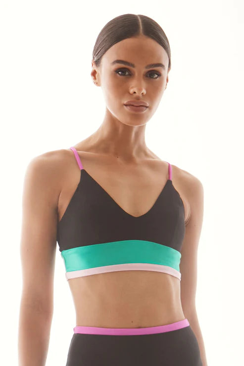 Laguna Stripe V Bra Casual Bralette Set