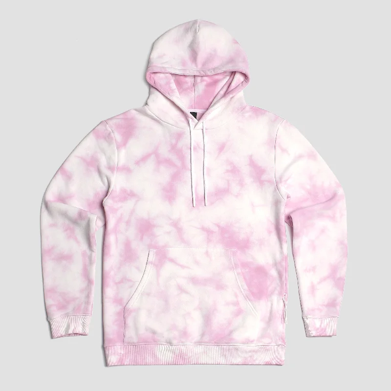 Loftloom Hoodie Lilac Crystal Tie Dye Hoodie with Logo Branding Identity