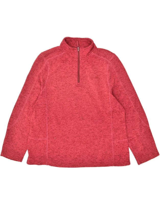 MOUNTAIN WAREHOUSE Womens Zip Neck Sweatshirt Jumper UK 18 XL Pink Hoodie with Turtle Neck Cozy Winter MOUNTAIN WAREHOUSE Womens Zip Neck Sweatshirt Jumper UK 18 XL Pink Hoodie with Turtle Neck Cozy Winter