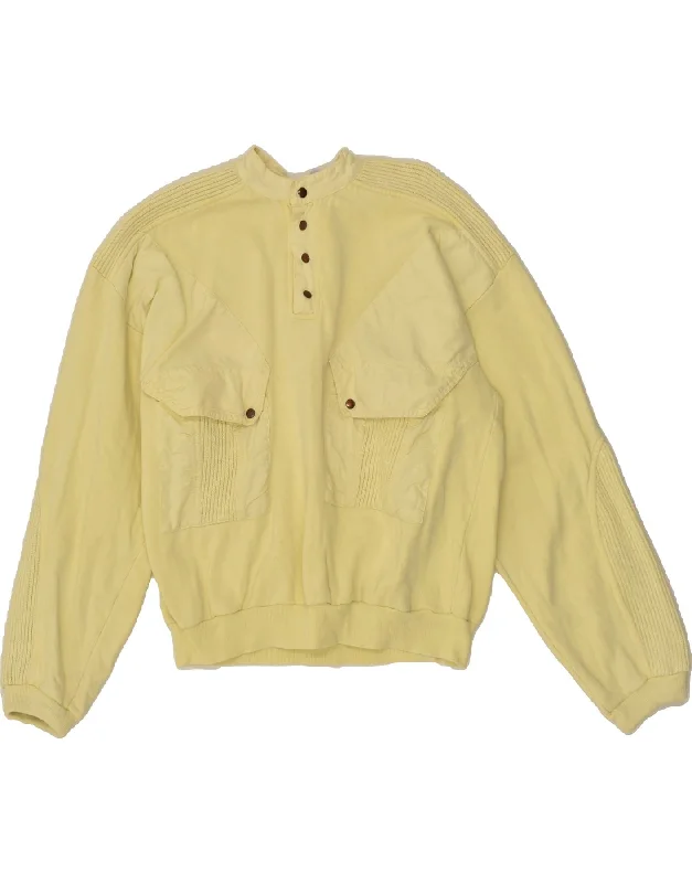 NEW FAST Womens Sweatshirt Jumper IT 44/46 Large Yellow Cotton Hoodie with Hood Adjustable Protection NEW FAST Womens Sweatshirt Jumper IT 44/46 Large Yellow Cotton Hoodie with Hood Adjustable Protection