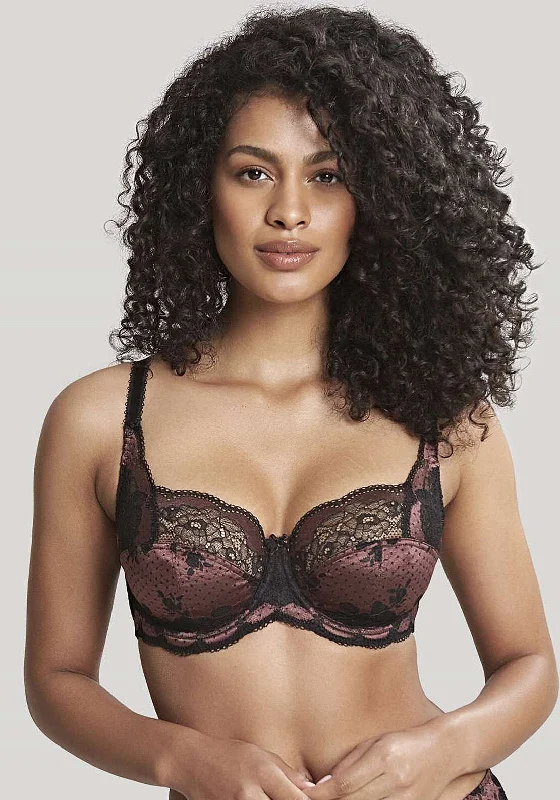 Panache Clara Full Cup Bra, Black Fig Comfortable Fit Bralette