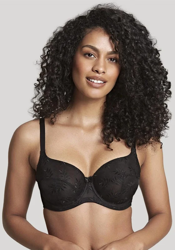 Panache Tango Balconnet Bra, Black Elegant Lace Lingerie