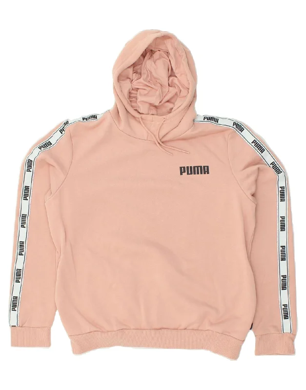PUMA Womens Graphic Hoodie Jumper UK 16 Large Pink Polyester Hoodie with Reflective Safety Nightwear PUMA Womens Graphic Hoodie Jumper UK 16 Large Pink Polyester Hoodie with Reflective Safety Nightwear
