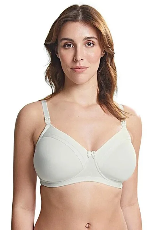 Royce Maisie Padded Nursing Bra, Ivory Smooth Stretch Bra