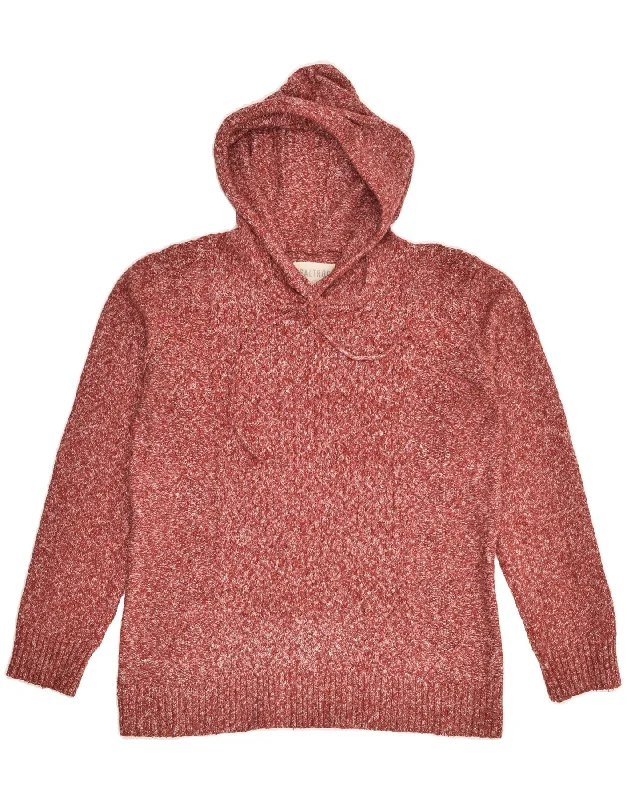 SALTROCK Womens Hoodie Jumper UK 10 Small Red Acrylic Hoodie with Illustration Artistic Creative SALTROCK Womens Hoodie Jumper UK 10 Small Red Acrylic Hoodie with Illustration Artistic Creative