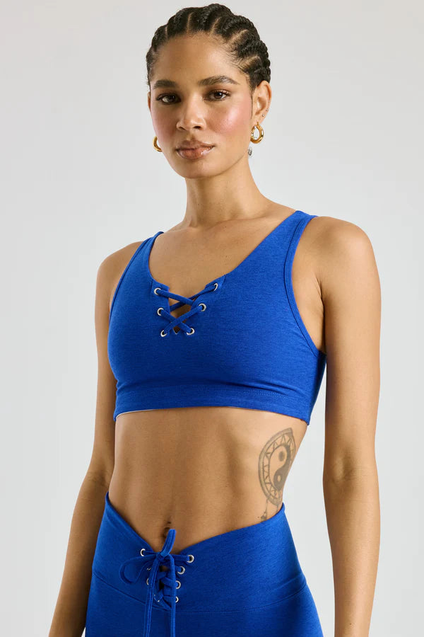 Stretch Football Bra in Cobalt Casual Bralette Set