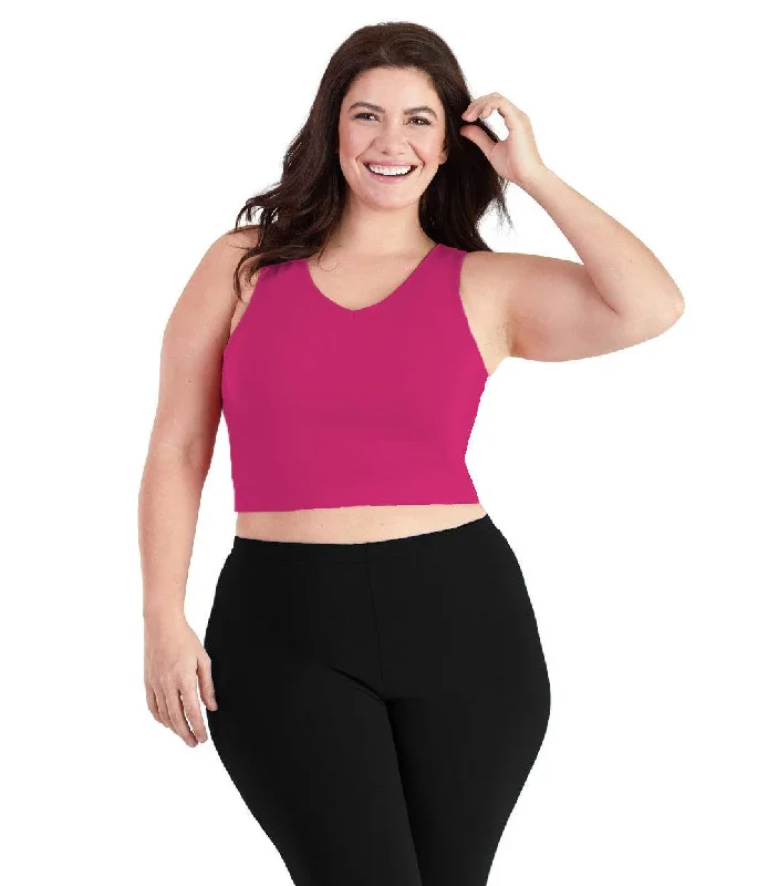 Stretch Naturals V-Neck Bra Top Classic Colors Cozy Sleep Bra