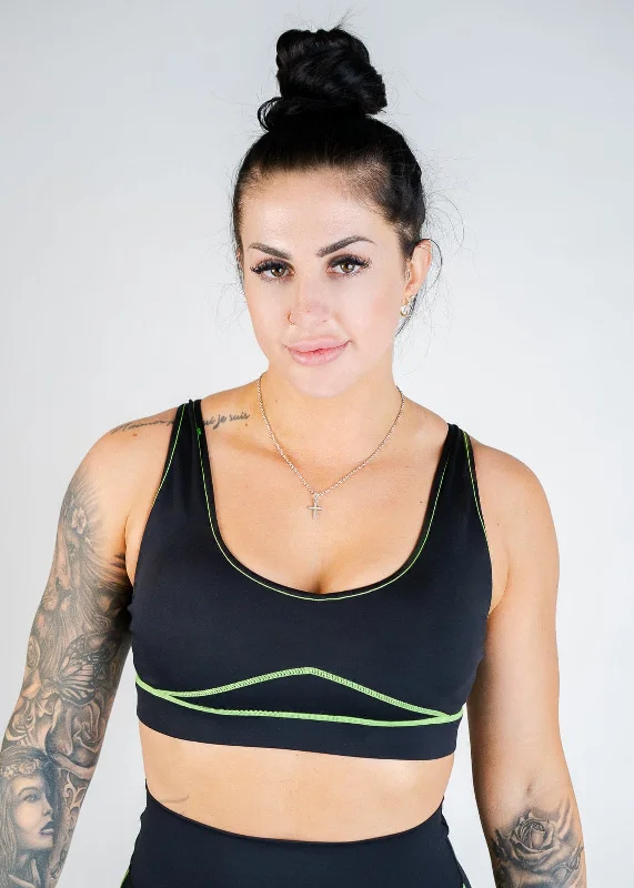 Contour Bra - Neon Green Simple Wireless Bra