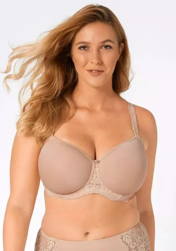 Triumph Amourette Charm Padded Bra, Nude Elegant Cotton Bra