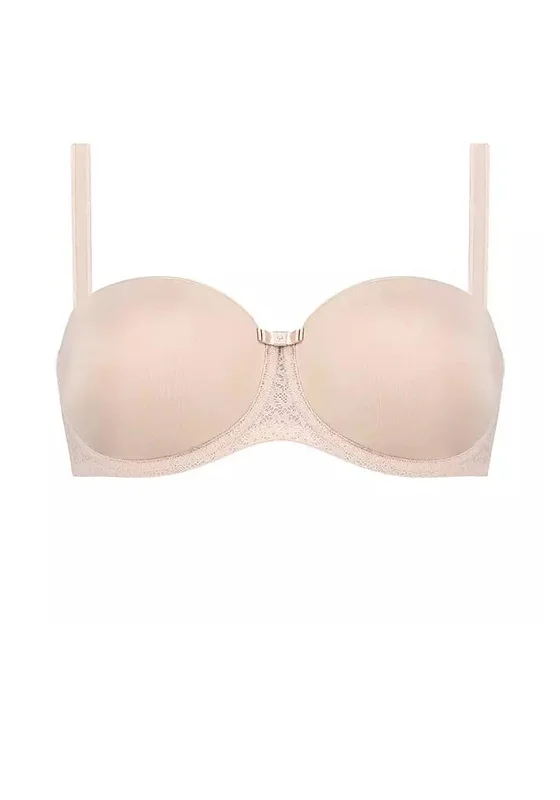 Triumph Beauty Full Essential Strapless Bra, Nude Chic Lace Underwear
