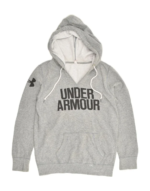 UNDER ARMOUR Womens Loose Fit Graphic Hoodie Jumper UK 10 Small Grey Hoodie with Tie-Dye Psychedelic Retro UNDER ARMOUR Womens Loose Fit Graphic Hoodie Jumper UK 10 Small Grey Hoodie with Tie-Dye Psychedelic Retro