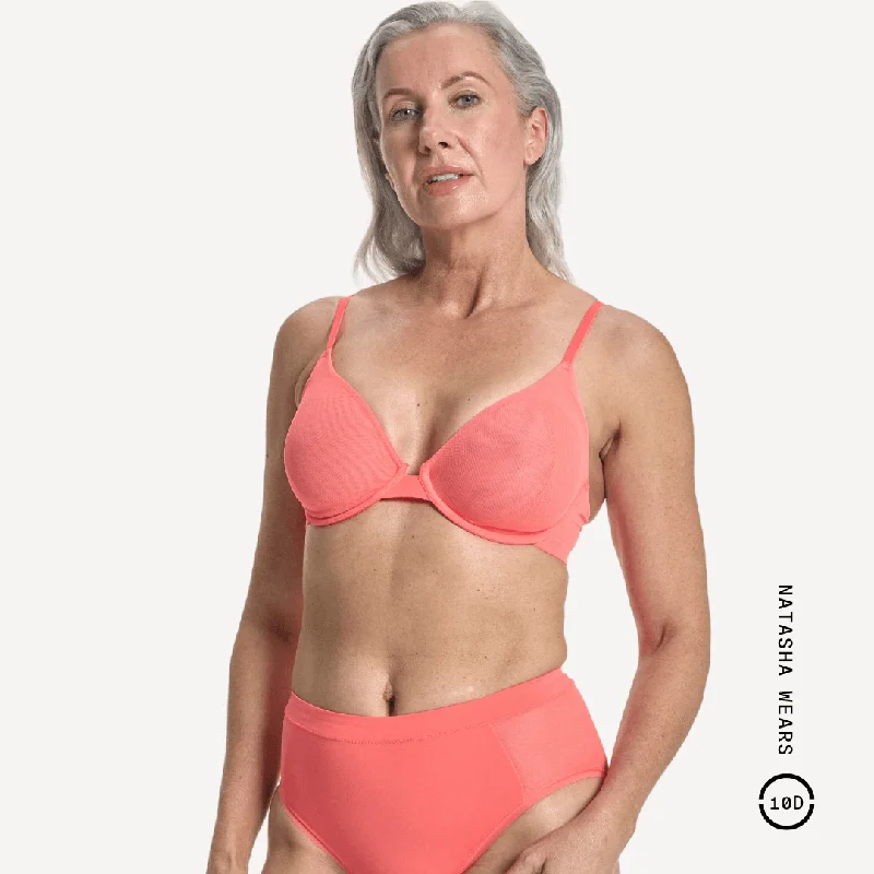 Mesh Underwire Bra - Archive Wireless Lace Bra
