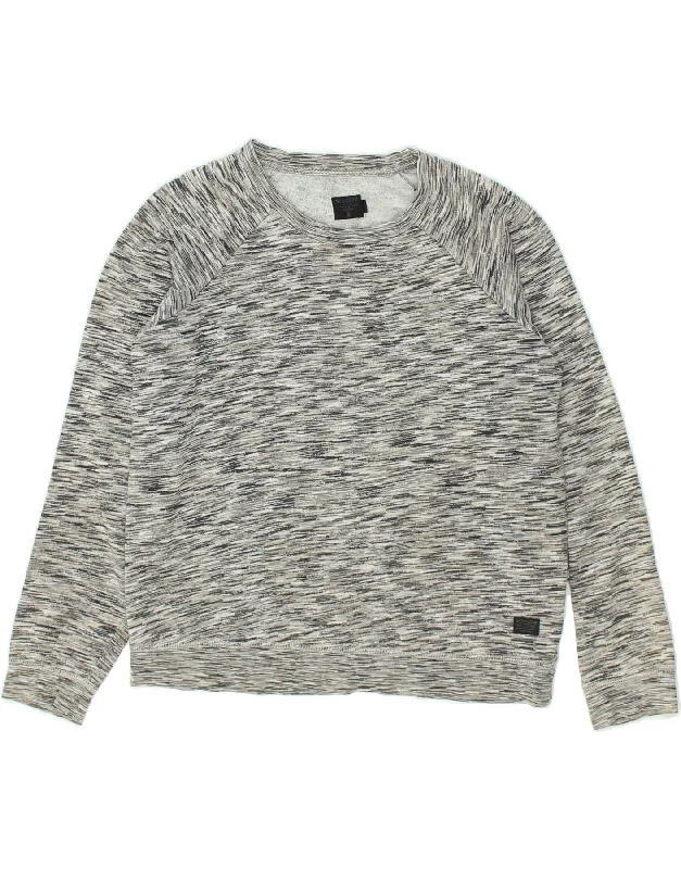 VOLCOM Womens Sweatshirt Jumper UK 12 Medium Grey Cotton Hoodie Fleece Lining Warmth VOLCOM Womens Sweatshirt Jumper UK 12 Medium Grey Cotton Hoodie Fleece Lining Warmth