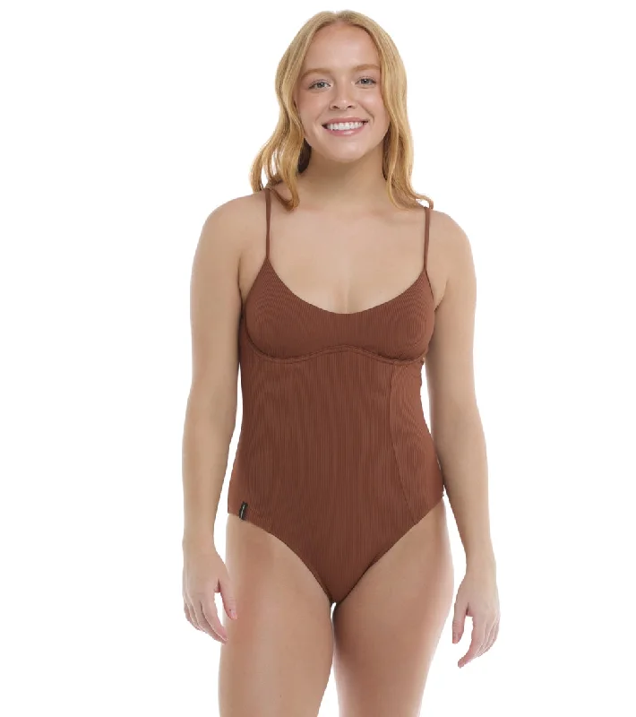 Body Glove Women's Ibiza Palm One Piece Swimsuit High-Waisted Swimwear