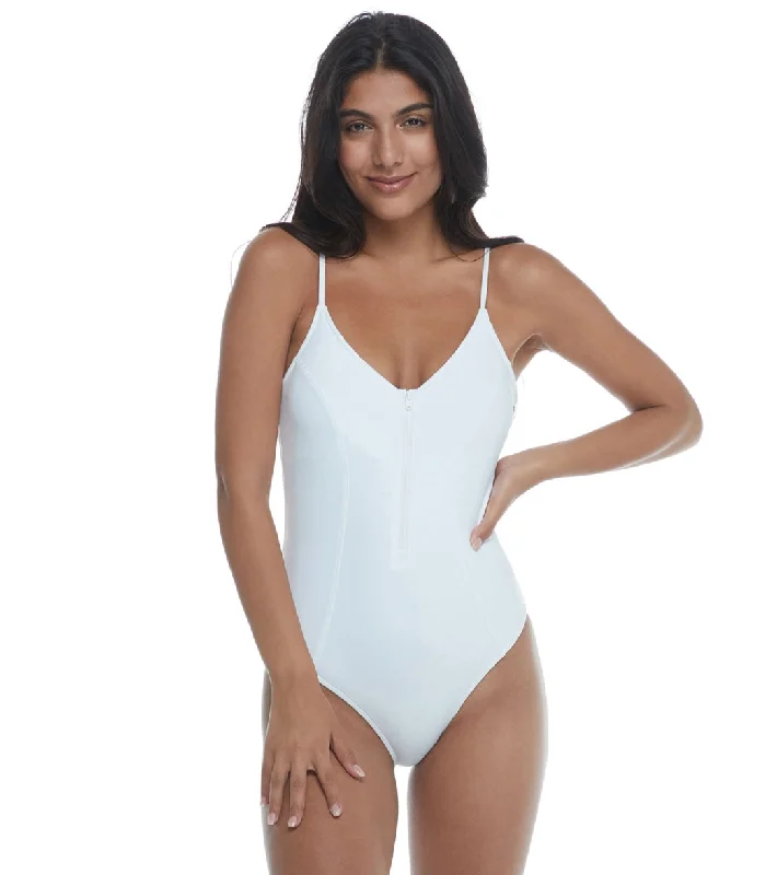 Body Glove Women's Smoothies Skylar Zip One Piece Swimsuit Snow Monokini Swimsuit Design