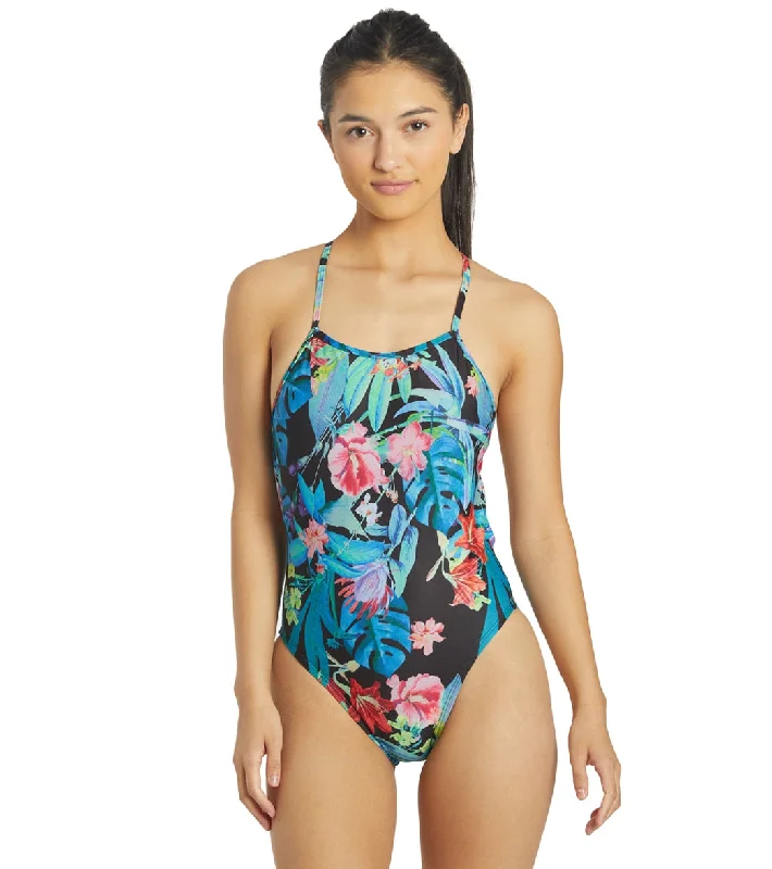 JOLYN Women's Jackson 4 Tropix One Piece Swimsuit Tropix Stylish Swimsuit Set