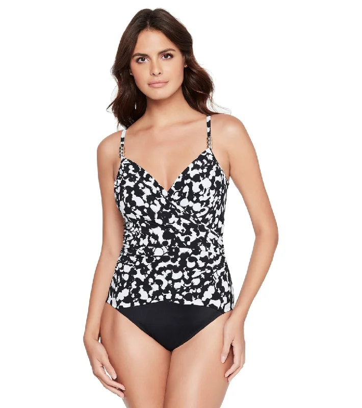 Magicsuit by Miraclesuit Women's Hot Spot Louise One Piece Swimsuit Black/White Retro Swimwear Style