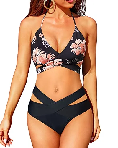 Push Up High Waisted Two Piece Swimsuit Sets for Women Bikini Summer Ready Swimsuit