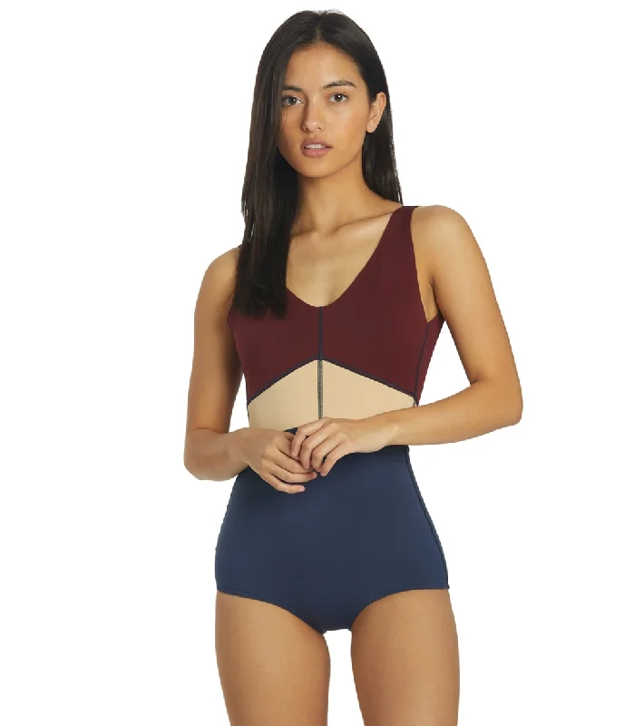 Seea Women's Saili One Piece Swimsuit True Blue Vibrant Bikini Bottoms