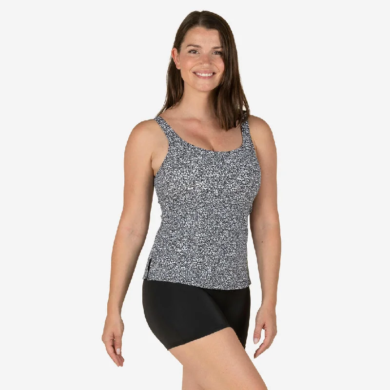 Women's 1-piece Swimsuit Tankini Shorty HEVA Leo Color-Block Bikini