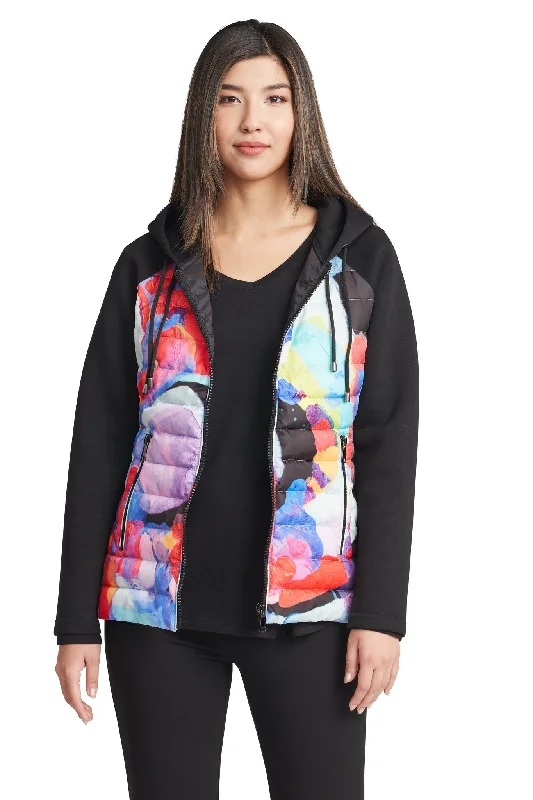 "Try Me" Quilted Front Zip Jacket Faux Fur Fabric Real Fur Fabric Shearling Fabric