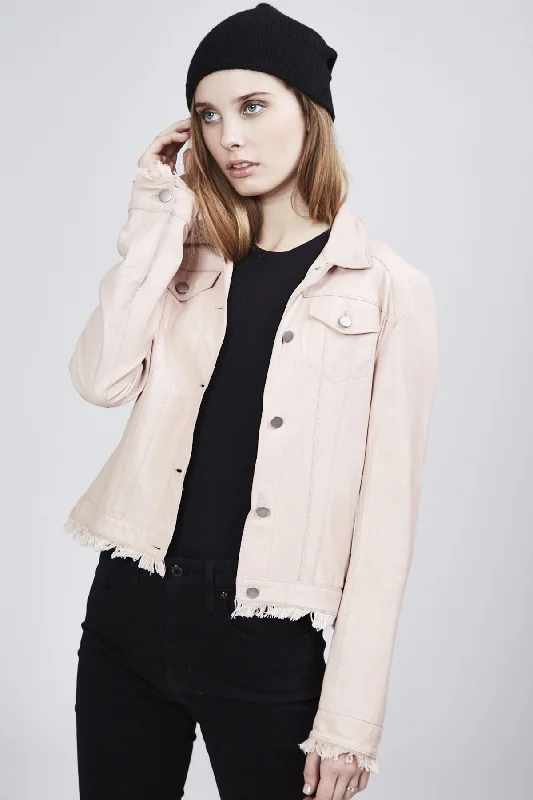 "Alexa" Burnished Leather Pink Petal Jacket Faux Fur Jacket Real Fur Jacket Shearling Jacket "Alexa" Burnished Leather Pink Petal Jacket Faux Fur Jacket Real Fur Jacket Shearling Jacket