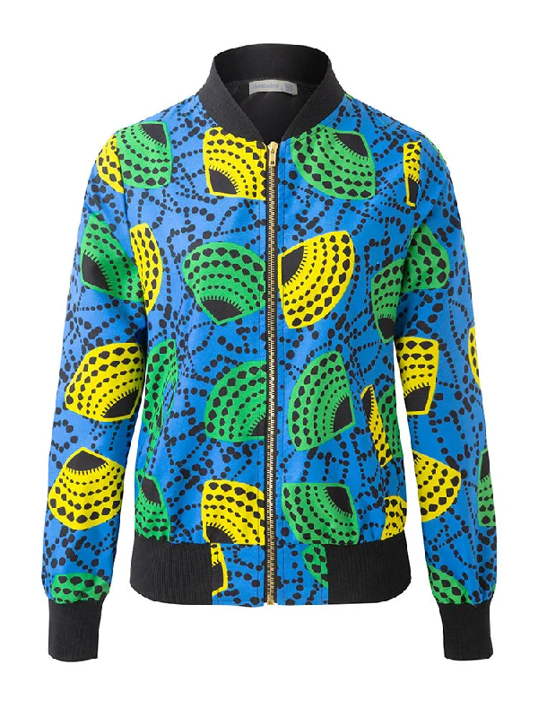 African Ankara Print Blue Jacket For unisex Tiered Jacket Buttoned Jacket Zippered Jacket African Ankara Print Blue Jacket For unisex Tiered Jacket Buttoned Jacket Zippered Jacket