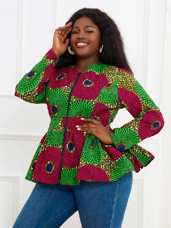 African Long Sleeves Ankara Jacket For Women Chenille Jacket Brocade Jacket Lace Jacket African Long Sleeves Ankara Jacket For Women Chenille Jacket Brocade Jacket Lace Jacket