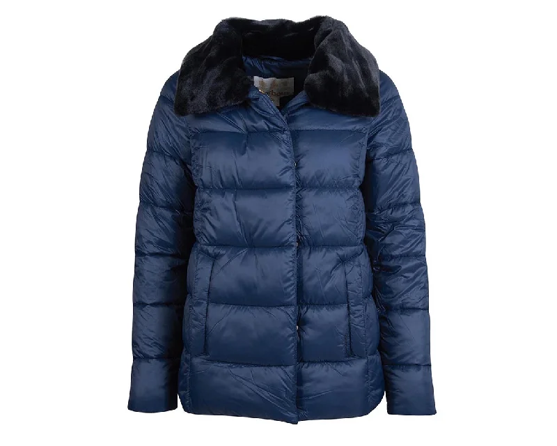 Barbour Mullein Quilt Jacket - Navy Jacket Blazer Coat