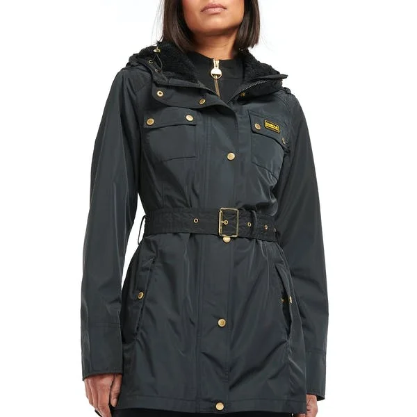 Barbour Women's International Sandown Jacket - Black Wool Jacket Cashmere Jacket Tweed Jacket